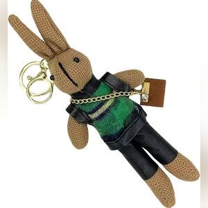 RABBIT BAG CHARM KEYCHAIN PURSE